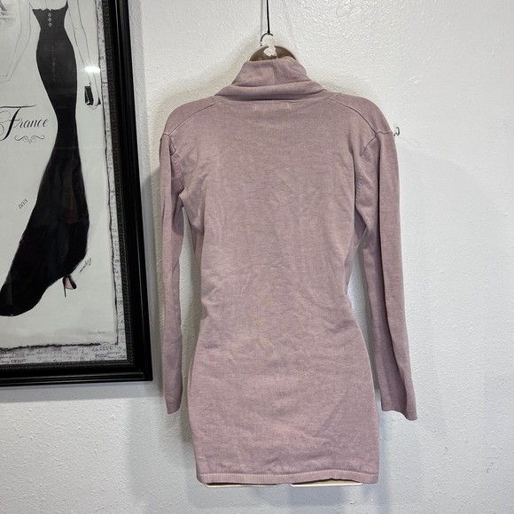 Zara Cardigan Sweater Womens Small Pink Waist Tie Knit Long Sleeve Casual Top - Picture 2 of 6